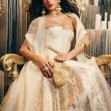 Yours Truly Lehenga Cream