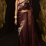 Only Yours Saree Garnet