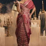 I Do Saree Maroon
