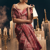 I Do Saree Maroon
