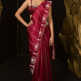 Together Always Saree Maroon