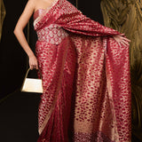 True Love Saree Maroon