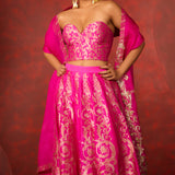 Forget Me Not Lehenga Pink