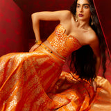Crimson Kiss Lehenga Rust
