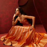 Crimson Kiss Lehenga Rust