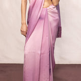Purple & Pink Ombre Multicolour Chiffon Saree
