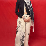 Handwoven Pistachio Digital Print Saree