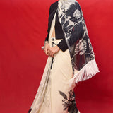 Handwoven Pistachio Digital Print Saree