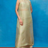 Handwoven Pistachio Silk Banarasi Suit Set