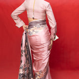 Handwoven Pink Silk Banarasi Saree