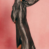 Handwoven Black Banarasi Kaftan