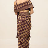 The Burgundy Gerum Saree