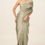 The Ash Grey Gerum Saree