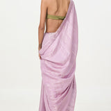 Ekaya Handwoven Lavendar Tissue Saree