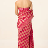 The Deep Pink Gerum Saree