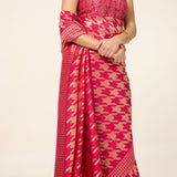 The Deep Pink Gerum Saree
