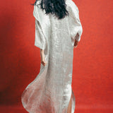 Handwoven Sea Green Banarasi Kaftan