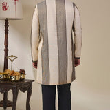 Black & White Palm Print Kurta Set
