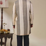 Palm Pillar Black & White Kurta