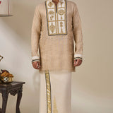 Ivory Kochi Conch Lungi Set