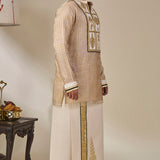 Ivory Kochi Conch Lungi Set