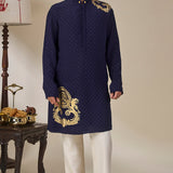 Midnight Blue Astral Arch Kurta Set