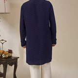 Midnight Blue Astral Arch Kurta Set