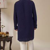 Midnight Blue Astral Arch Kurta