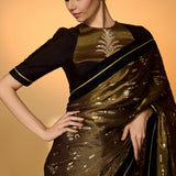 Midnight Amber Saree