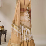 Ivory Backwater Postcard Lehenga Set