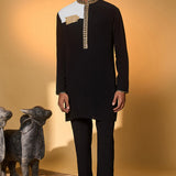 Black & White Turtle Tale Kurta Set