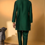 Green Tropical Nandi Kurta Set