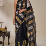 Black The Glided Lantern Saree