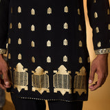 Black Turtle Tale Kurta Set