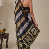 Black The Glided Lantern Saree