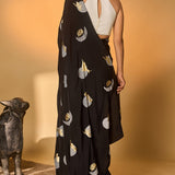 Black & White Polka All Charms Saree