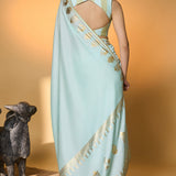 Mint And Blue All Charms Saree