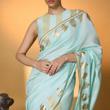 Mint And Blue All Charms Saree