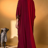 Red & Plum Moonlight Melody Kaftan