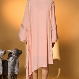 Baby Pink Tango Bloom Kaftan