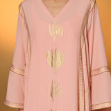 Baby Pink Tango Bloom Kaftan