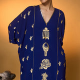 Electric Blue All Charms Kaftan