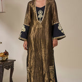 Black Palm Pillar Kaftan
