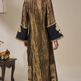 Black Palm Pillar Kaftan