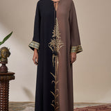 Black & Brown Shaahi Bloom Kaftan