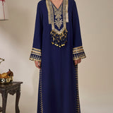 Sapphire Tidal Bloom Kaftan