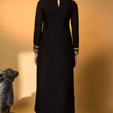 Black Khidki Kurta Set