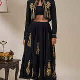 Black Malabar Heirloom Skirt Set