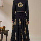 Black Malabar Heirloom Skirt Set