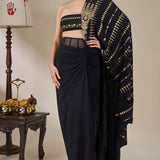 House of Masaba Midnight Moonline Drape Saree